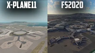 NEW FS 2020 VS X-PLANE 11 AIRPORTS COMPARISON