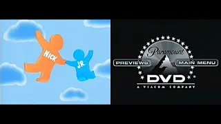 Nick Jr. (Trampoline) and Paramount DVD With Menu (2003) (Filmed Version)