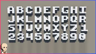 Minecraft: How to make the Alphabet!