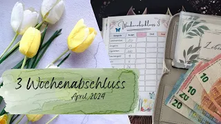 3 Wochenabschluss🌷April🌷| 💸 echte Einnahmen und Ausgaben