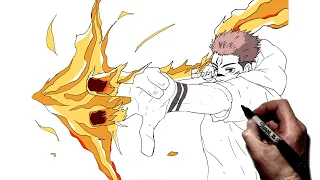 How To Draw Sukuna Fire Arrow | Step By Step | Jujutsu Kaisen