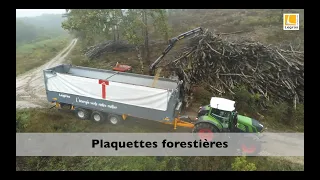 Remorque agricole en plaquettes forestières LEGRAS