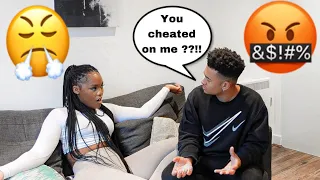 COMING HOME SMELLING LIKE ANOTHER MAN PRANK ON MY BOYFRIEND!💔* GETS HEATED*