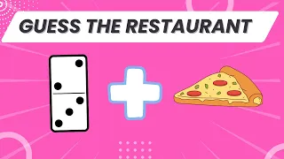 Guess The Fast Food Restaurant by Emoji | Emoji Puzzles