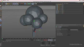 Cinema 4D. Урок №4 - Практика. Создание маяка и деревьев. (Михаил Бычков, VideoSmile)