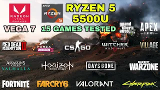 Ryzen 5 5500U Vega 7 in late 2021 - 15 Games Tested - Lenovo IdeaPad Slim 5