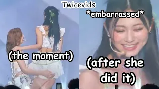 tzuyu felt embarrassed after nayeon made her do it, and then there’s twice