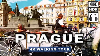 PRAGUE, CZECHIA 🇨🇿 Afternoon Walk | Old Town Square, Charles Bridge, Mala Strana [4K/60fps 3D Sound]