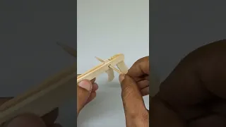 popsicle stick & rubber band gun || easy to make ||