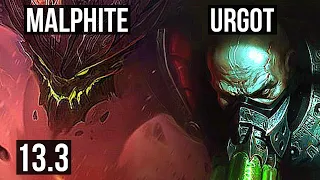 MALPHITE vs URGOT (TOP) | 7/0/8, Godlike | EUW Master | 13.3