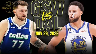 Golden State Warriors vs Dallas Mavericks Full Game Highlights | Nov 29, 2022 | FreeDawkins