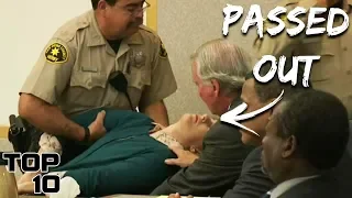 Top 10 Convicts Who Fainted After Given Their Sentencing