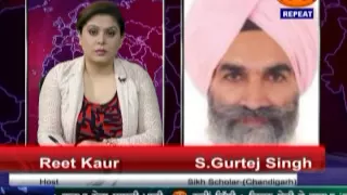 TV84 News 2/2/2015 Interview with Gurtej S on Rabindra Rabindranath Tagore's anti Sikh Writings