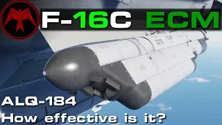 DCS: F-16c Viper: How useful is the ALQ-184?  ECM: Effectiveness study