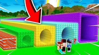 NIESAMOWITE TUNELE PEŁNE BOGACTWA 🤑 W MINECRAFT?! GPLAY & LAKI