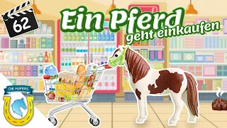 Playmobil Die Hufers - Folge 62: Ein Pferd geht einkaufen 🛒| Pferdegeschichte für Kinder Pferdefarm