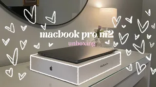 ♡ macbook pro m2 ♡ 13-inch unboxing (space gray) | 2023