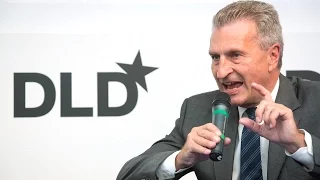 Visions vs Realities: Update from the EU Commission (Günther Oettinger & C.Jobatey) | DLDeurope 16