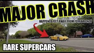 FERRARI ENZO - PORSCHE 718 SPYDER / GT4 Exotic Car *ROAD RAGE*  -  Major CRASH