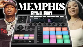 Made a Crazy Unedited Memphis Style Trap Beat on Maschine Plus in Standalone Mode!