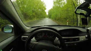 BMW e90 rain driving & drit 320d