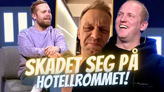 Mads Hansen var litt uheldig på hotellrommet sitt...