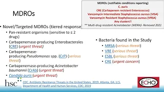 Multi-Drug Resistant Organisms: Preparing and Responding to an Outbreak - 09/08/2021