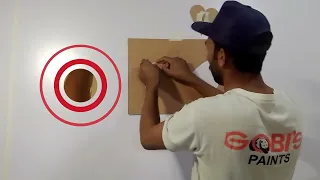 How to Wall Painting /3D Heart Designing  / 3D Effect designing/3D wall Painting