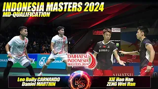 Leo Rolly CARNANDO/Daniel MARTHIN [INA] vs XIE Hao Nan/ZENG Wei Han [CHN]| Indonesia Masters 2024