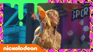 Danica Patrick Gets GOLD SLIMED While Accepting Legend Award 🏎️ | KCS Awards 2018 | Nick