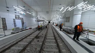 Drohnenflug durch die Karlsruher Kombilösung