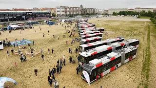 Autobusy na Letné 🚎👮🙂