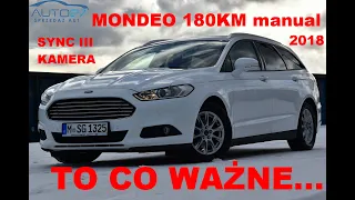 #AUTO27 - SPRZEDANY -TEST- Ford Mondeo 2.0TDCI 180KM 400NM. Manual. FrostWhite