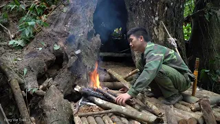 FULL VIDEO: Survive in dangerous forests, detect tiger attacks, wild boar trapping skills