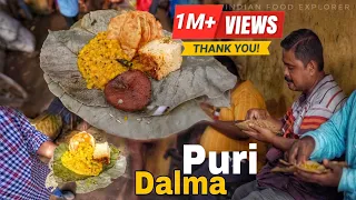 This Place is Famous For Puri Dalma At Puri Dham | Only 30₹ | Odisha Food Tour | Street Food India