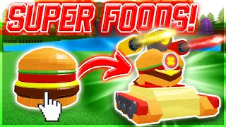 WEAPONIZED FOODS!!! - Build a Boat ROBLOX