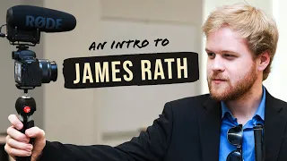 An intro to James Rath, a blind YouTuber.