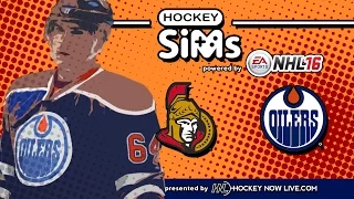 Senators vs Oilers (NHL 16 Hockey Sims)