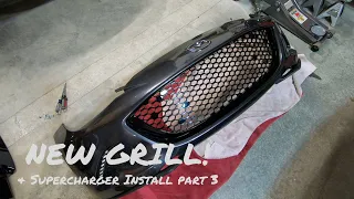 ND MIATA SUPERCHARGER INSTALL Part 3 - Carbon Miata Grill Install