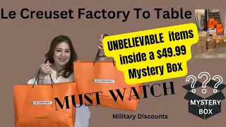 Le Creuset FTT shopping | UNBELIEVABLE Mystery Box 📦 score of Cast Iron | Military Monday|camochica