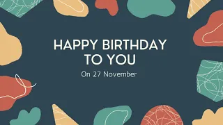 27 November Birthday Status | 27 November  Birthday Whatsapp Status | #27November