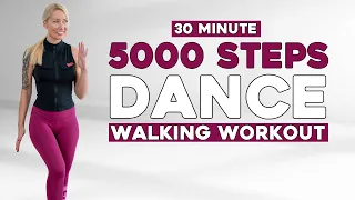 5000 STEPS DANCE IN 30 Min - Walking FAT BURN Workout to the BEAT, Super Fun, Knee Friendly