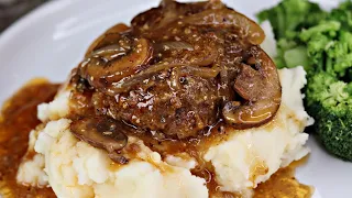 Salisbury Steak | Hamburger Steak | TV Dinner Style