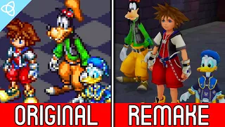 Kingdom Hearts: Chain of Memories - GBA Original vs. Remake | Side by Side