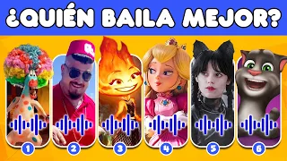 Adivina el personaje por su DANZA #3| ¿Quién baila mejor? Elemental,Mario, Wednesday,Skibidi, Sing 2