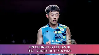 Lin Chun Yi 林俊易 vs Lei Lan Xi | Yonex US Open 2023