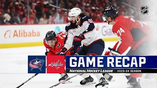 Blue Jackets @ Capitals 11/4 | NHL Highlights 2023