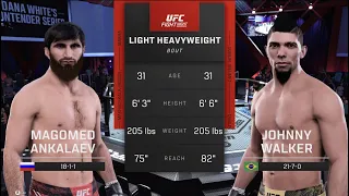 UFC Vegas 84: Ankalaev vs Walker (UFC 5 Simulation)