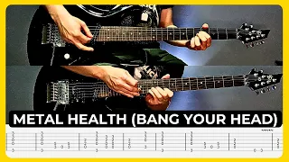 Metal Health (Bang Your Head) - Quiet Riot | Tabs | Guitar Lesson | Cover | Solo | All Guitar Parts