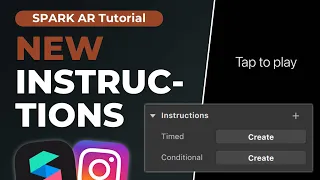 NEW way to add Instructions to Instagram Filters - Spark AR Studio Tutorial